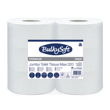 WC-Papier Jumbo Bulkysoft Premium weiss, 2-lagig 9cm x 320m, Ø 27