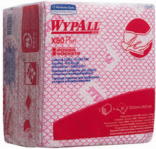 Wischtuch Wypall X80 Plus, 1/4 gefaltet, rot, 34.5 x 33.5 cm 8 x