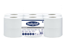 WC-Papier Minijumbo Bulkysoft, 2-lagig weiss, Microprägung 90mm x