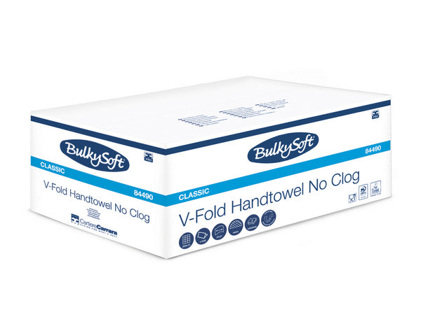 Handtücher Bulkysoft Classic, V-Falz weiss, hybrid 24x21cm, 2-lag