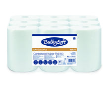 Putztuchrolle Mini Bulkysoft Premium Weiss, 2-lagig 60m, 22cm bre