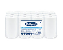 Putztuchrolle Mini Bulkysoft Classic Weiss, 1-lagig 120m, 20x35cm