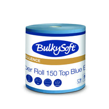Putztuchrolle Bulkysoft 3-lagig blau, Zellstoff 26x30cm, 500Cps,1