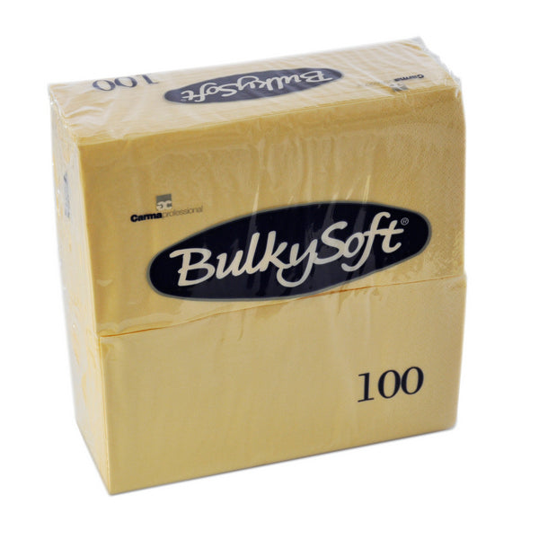Servietten Bulkysoft 2-lagig, 1/8 Falz champagner 40x40cm