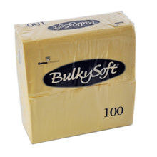 Servietten Bulkysoft 2-lagig, 1/8 Falz champagner 40x40cm