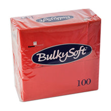 Servietten Bulkysoft 2-lagig, 1/8 Falz rot 40x40cm