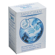 WC clean and fresh Sani Clean WC Duftsteine inkl. 4 WC-Einhänger