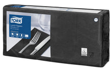 Servietten 2-lagig Tork Advanced schwarz 33x33cm, 1/8 Falz