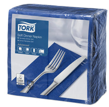 Servietten 3-lagig Tork Advanced dunkelblau 39x39cm, 1/8 Falz