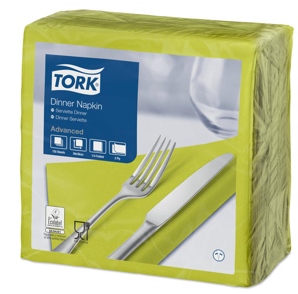Servietten 2-lagig Tork Advanced limone 39x39cm, 1/4 Falz