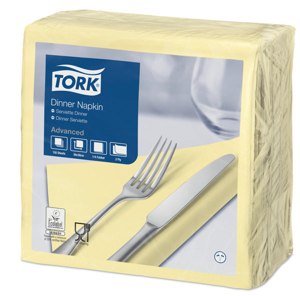 Servietten 2-lagig Tork Advanced champagner 39x39cm, 1/4 Falz