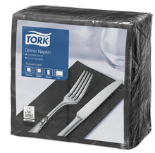 Servietten 2-lagig Tork Advanced schwarz 39x39cm, 1/8 Falz