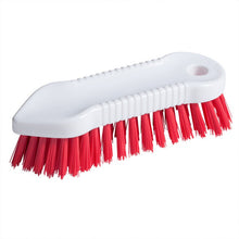 Hygiene-Waschbürste hart, spitzrund rot 18cm