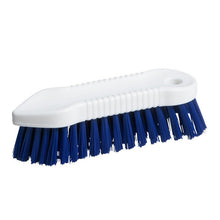 Hygiene-Waschbürste hart, spitzrund blau 18cm