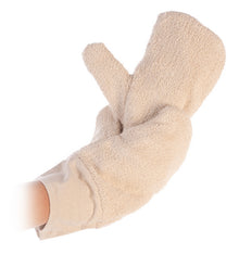Backhandschuh Ofenhandschuh beige 31 cm