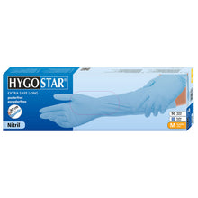 Handschuhe Nitril Extra Safe Long blau 40cm, Gr. M