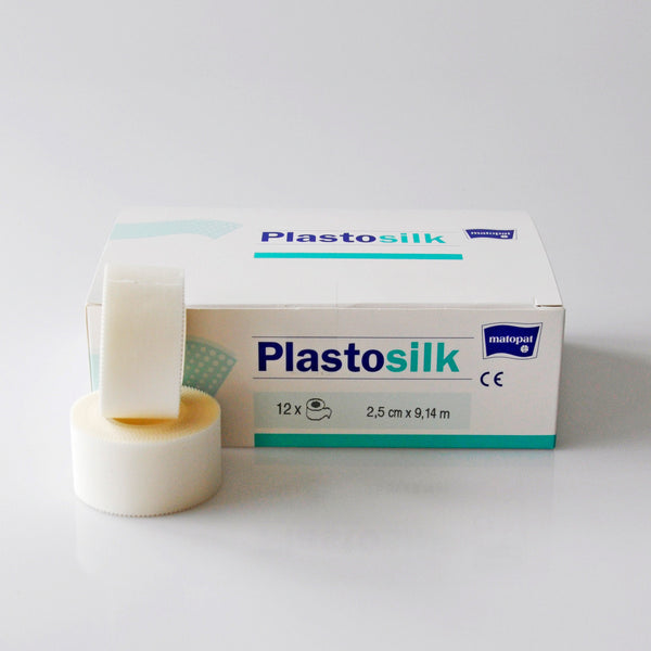 Plastosilk hypoallergenes Seidenheftpflaster 2,5 cm x 9,14 m