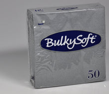 Servietten Bulkysoft 2-lagig, 1/4 Falz grau 33x33cm