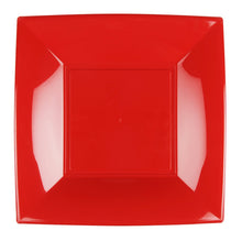 Flacher Teller PP rot 230 x 230 mm