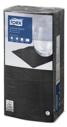 Servietten 2-lagig Tork Advanced schwarz 24x24cm, 1/4 Falz