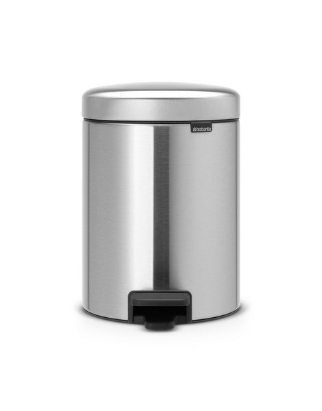 Treteimer mit Kunst stoff-Inneneimer matt steel 5 Liter