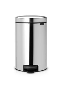 Treteimer mit Kunst stoff-Inneneimer chrom 12 Liter
