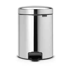 Treteimer mit Kunst stoff-Inneneimer chrom 5 Liter