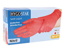 Handschuhe Nitril SAFE Light rot, puderfrei M