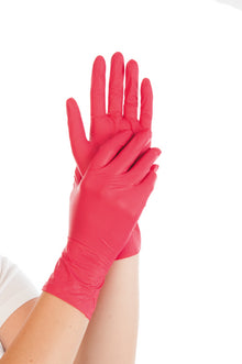 Handschuhe Nitril SAFE Light rot, puderfrei L