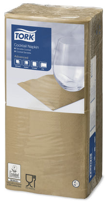 Servietten 2-lagig Tork Advanced biscuit 24x24cm, 1/4 Falz