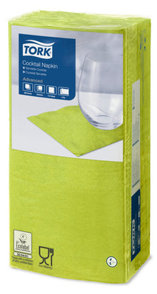 Servietten 2-lagig Tork Advanced limone 24x24cm, 1/4 Falz