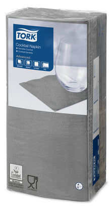 Servietten 2-lagig Tork Advanced grau 24x24cm, 1/4 Falz