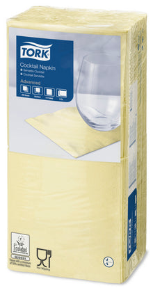 Servietten 2-lagig Tork Advanced champagner 24x24cm, 1/4 Falz