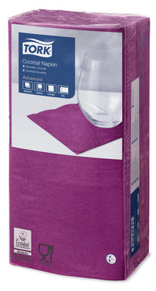 Servietten 2-lagig Tork Advanced violett 24x24cm, 1/4 Falz