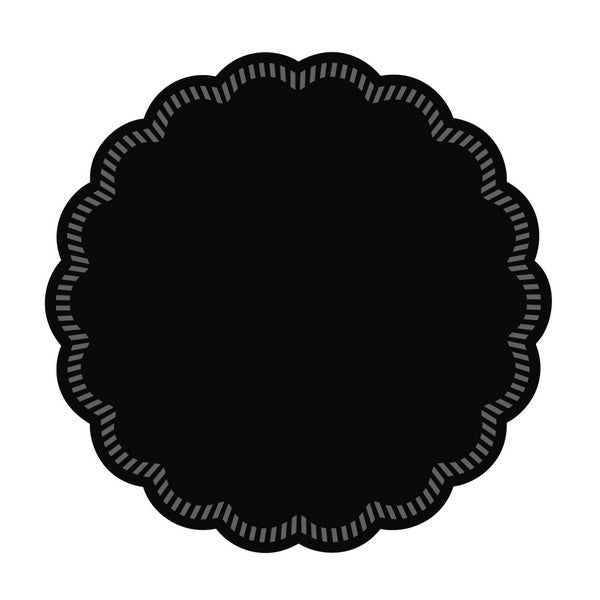 Gläserunterlagen Tissue, 9-lagig schwarz rund, Ø 90 mm