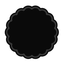 Gläserunterlagen Tissue, 9-lagig schwarz rund, Ø 90 mm
