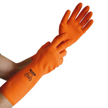 Handschuhe Triplex S Chemikalienschutz orange, Latex Grösse S, 33