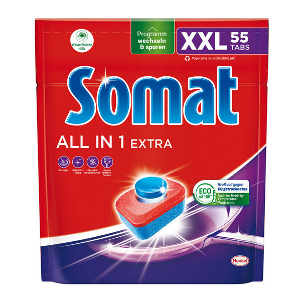 Somat ALL IN 1 Extra XXL Tabs Geschirrwaschmittel Beutel à 55 Stü