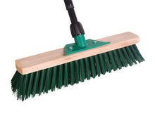 Garten- und Strassenbesenset grün mit Stiel 40cm mit Schabkante