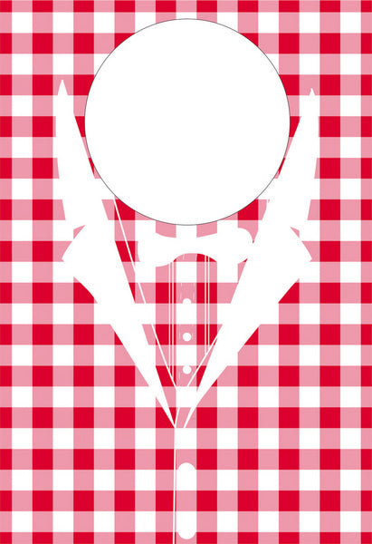 Jumbolätzchen Vlies 45g/m2 KARO rot/weiss 42x60 cm