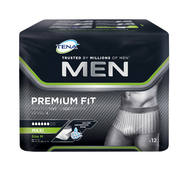 TENA Men Premium Fit Protective Underwear Level 4 medium 4x12Stk.