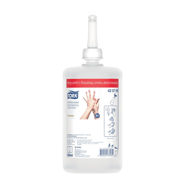 Dekontaminationseife Tork Premium 1000ml transparent, S1 antibakt