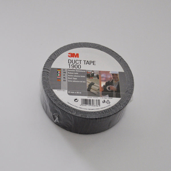 Duct Tape 1900/50S Gewebe-Klebeband SCHWARZ 50 mm x 50 m