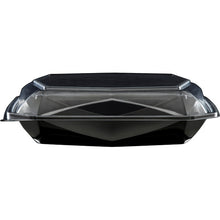 Octaviewbox 925ml mit Deckel aus APET schw./tra. 225x225x65mm