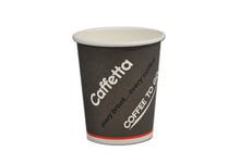 Kartonbecher "CAFFETTA" 2,3dl/8oz mit PE-Beschichtung, 2dl geeich