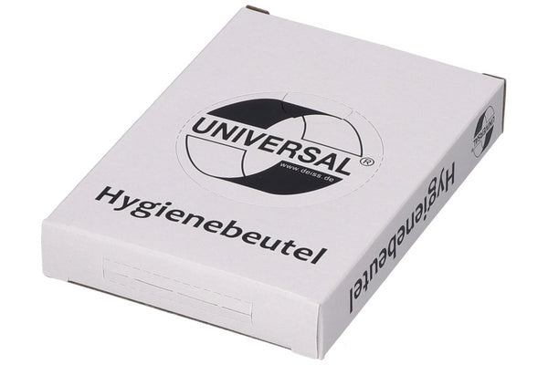 Hygienebeutel Universal, 0.012mm 80+70x250mm Weiss