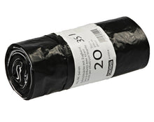 Kehrichtsäcke 35lt Quickbag, LD-PE schwarz 600x600+50mm,0.034mm