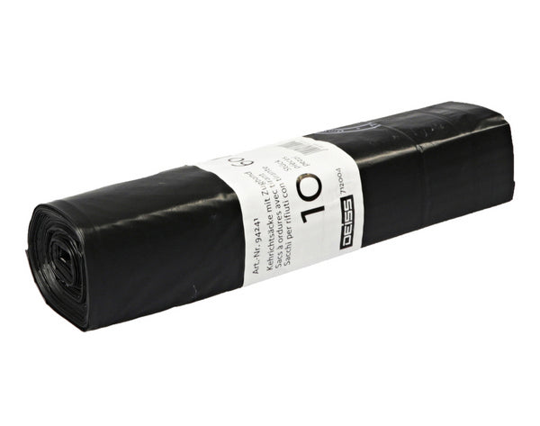 Kehrichtsäcke 60lt Quickbag, LD-PE schwarz 600x880+50mm, 0.04mm