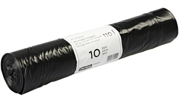 Kehrichtsäcke 110lt Quickbag, LD-PE schwarz, 0.045mm 730x1000+50m