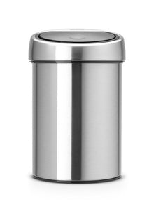 Abfallb. "Touch bin" Kunstst.-Inneneimer matt steel/FPP 3 Liter